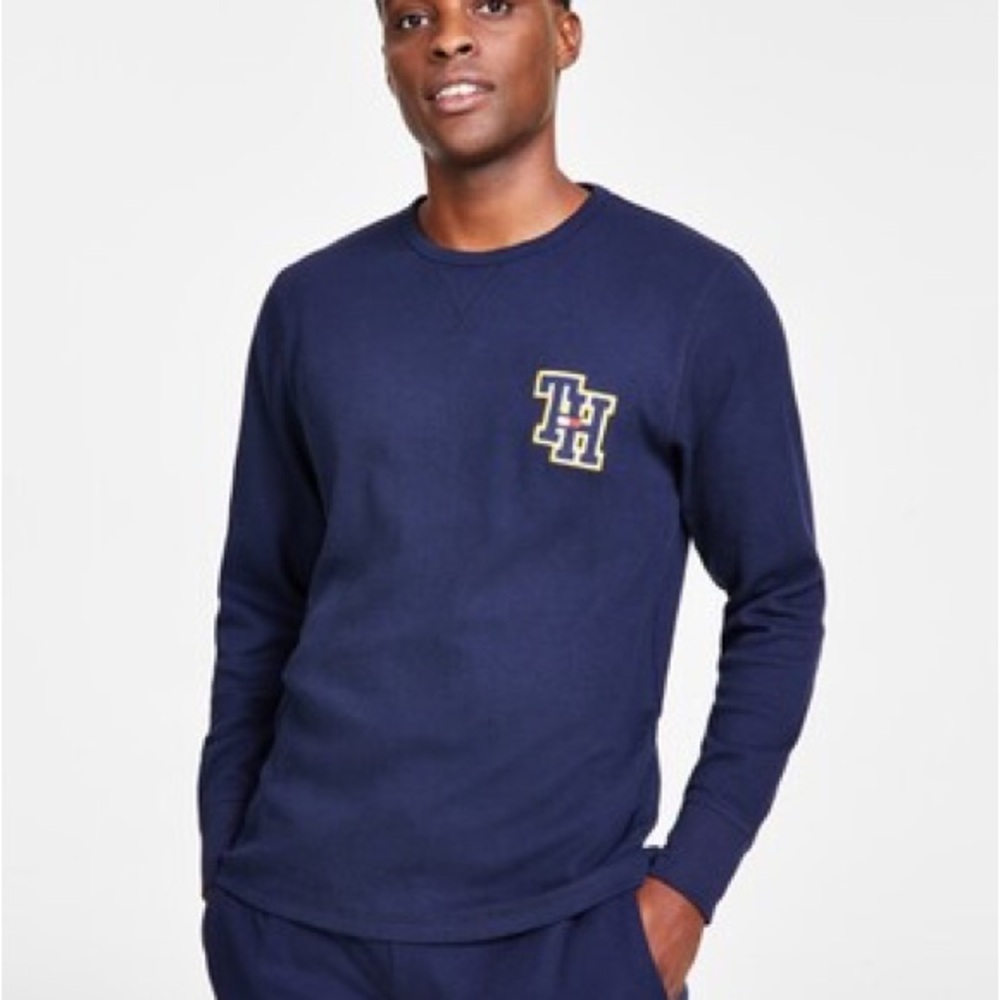 Tommy Hilfiger Men's Navy Crewneck Thermal